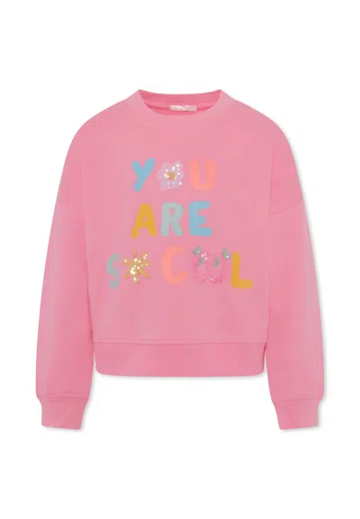 BILLIEBLUSH PINK SWEATSHIRT FOR GIRL