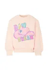 Billieblush Pink Sweatshirt For Girl With Hat In Pink