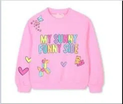 Billieblush Kids' Graphic-print Sweatshirt In Pink