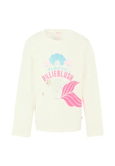 Billieblush Kids' Pink T-shirt For Girl With Logo In White