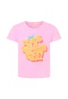 Billieblush Pink T-shirt For Girl With Writing