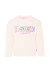 Billieblush Pink T-shirt For Girl With Writing In Pink