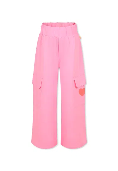 Billieblush Kids' Pink Trousers For Girl With Heart