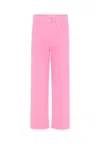 Billieblush Pink Trousers For Girl With Hearts In Pink
