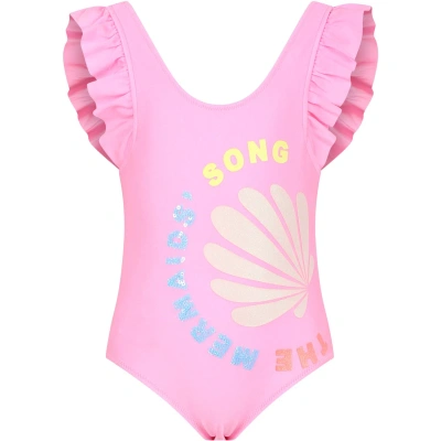 Billieblush Kids' Pink Wimsuit For Girl