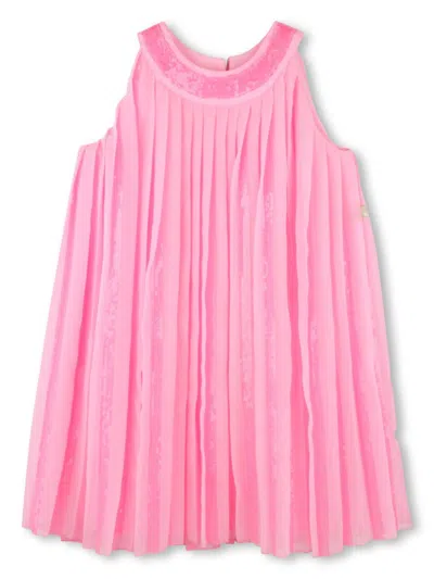 Billieblush Kids' Pleated Dress In Pink