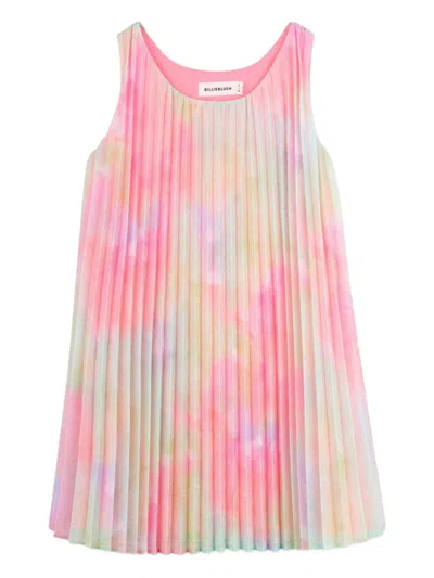 Billieblush Kids' Pleated Sleeveless Dress In Multi
