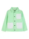 Billieblush Pocket-patch Buttoned Jacket In Green