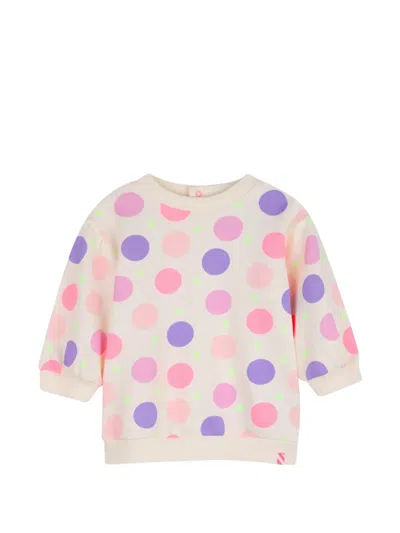 Billieblush Babies' Polka-dot Cotton Dress In Multi