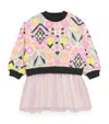 Billieblush Printed Sweater Dress In Pink