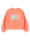Billieblush Printed Sweatshirt In Orange