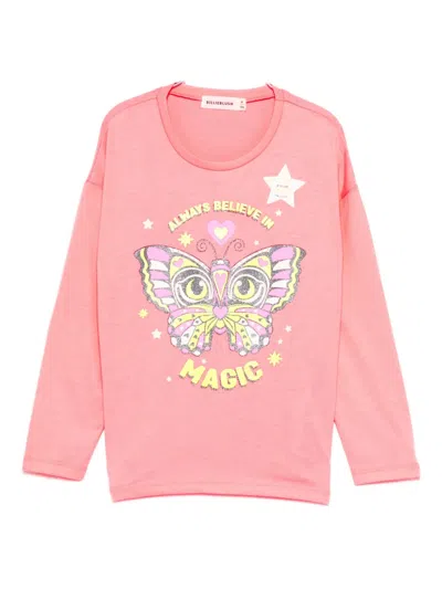 Billieblush Kids' Printed Top In Pink