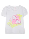 Billieblush T-shirt Mit Puffärmeln In White