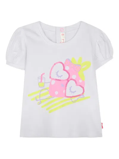 Billieblush T-shirt Mit Puffärmeln In White