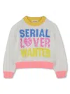 Billieblush Pull "serial Lover Wanted" In Gray