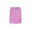Billieblush Purple Skirt For Girl With Logo In Pink