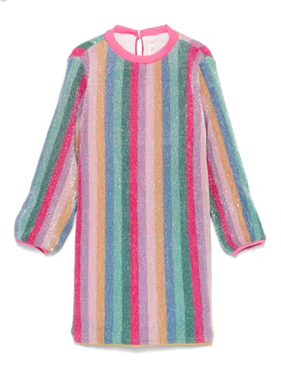 Billieblush Kids' Rainbow Dress In Multicolor