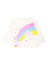 Billieblush Rainbow-print Cotton T-shirt In White
