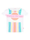 Billieblush White T-shir For Girl With Writing In White