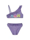 Billieblush Ruffled Bikini Set In Purple