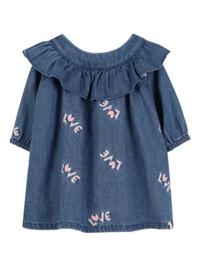 Billieblush Babies' Ruffled-detail Dress In Blue