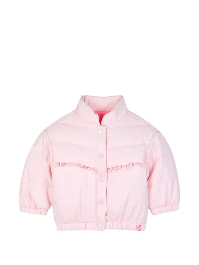 Billieblush Babies' Ruffled Padded Jacket In Pink