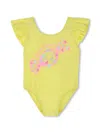 Billieblush Ruffled Swimsuit In Yellow