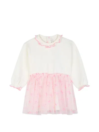 Billieblush Babies' Ruffled-trim Tulle Dress In White
