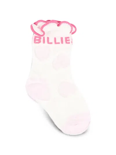Billieblush Babies' Ruffle-trim Heart-pattern Socks In White