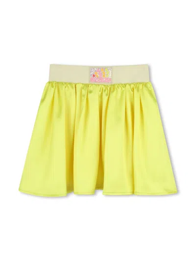 Billieblush Kids' Satin Skirt In Yellow