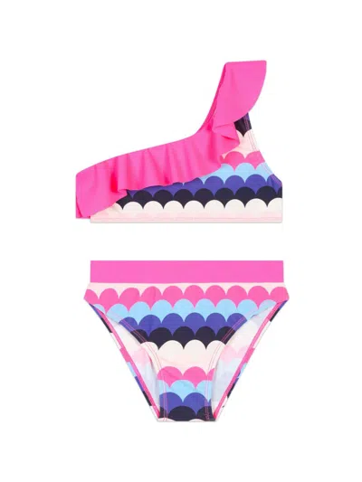Billieblush Kids' Sea Shell-print Bikini In Pink