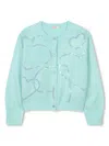 Billieblush Sequin-embellished Cardigan In Blue