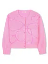 Billieblush Sequin-embellished Cardigan In Pink