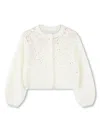 Billieblush Sequin-embellished Cardigan In White