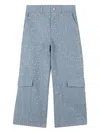 Billieblush Sequin-embellished Cargo Pants In Blue