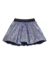 Billieblush Sequin-embellished Flared Skirt In Blue