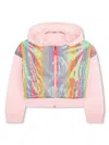 Shop Billieblush Sequin-embellished Hoodie In Rosa