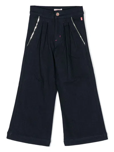 Billieblush Kids' Sequin-embellished Jeans In Blue