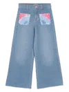 Billieblush Sequin-embellished Jeans In Blue