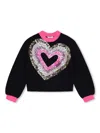 Billieblush Sequin-embellished Knitted Sweater In Blue