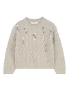 Billieblush Sequin-embellished Sweater In Gray