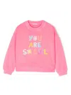 Billieblush Sequin-embellished Sweatshirt In Pink
