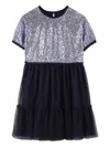 Billieblush Sequin-embellished Tulle Dress In Black