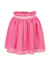 Billieblush Fuchsia Skirt For Girl With Logo In Pink