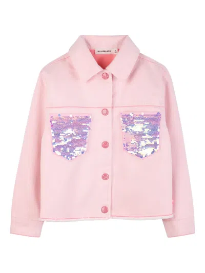 Billieblush Babies' Sequin-pocket Jacket In Neutral