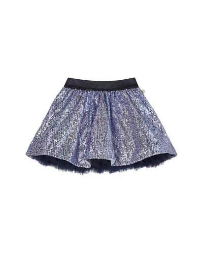 Billieblush Sequin Skirt In Blue
