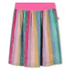 Billieblush Multicolor Skirt For Girl With Sequins In Multicolor