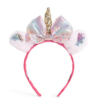 Billieblush Sequin Unicorn Headband In Pink