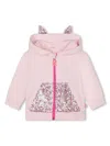 Billieblush Sequin Zip-up Hoodie In Pink