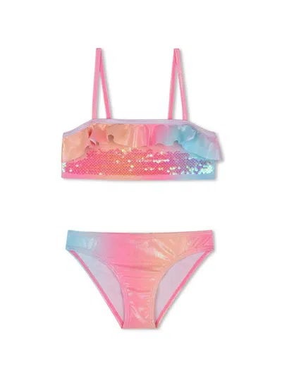 Billieblush Kids' Sequined Bikini In Pink